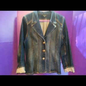 Karen Kane Tailored Denim Jacket